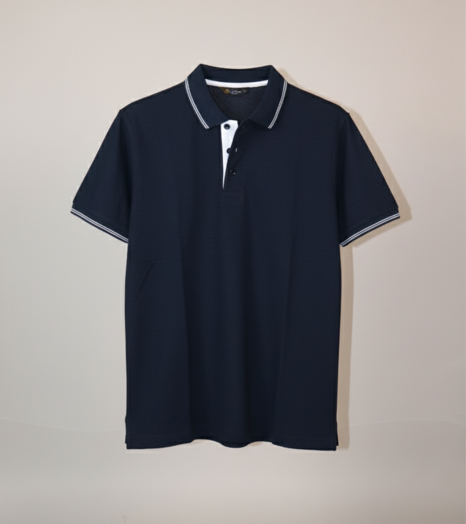 Dark Blue Smart Polo